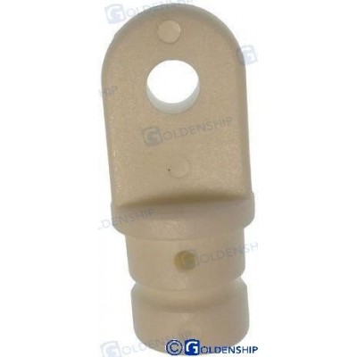 TERMINAL MACHO NYLON BLANCO 19 MM PACK