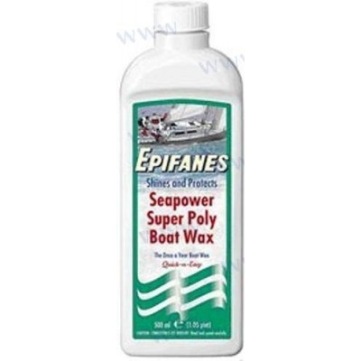 SEAPOWER SUPER POLY BOAT WAX 500ML.