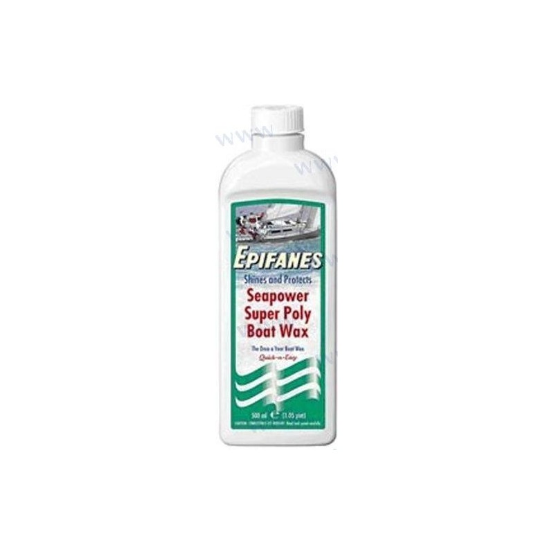 SEAPOWER SUPER POLY BOAT WAX 500ML.