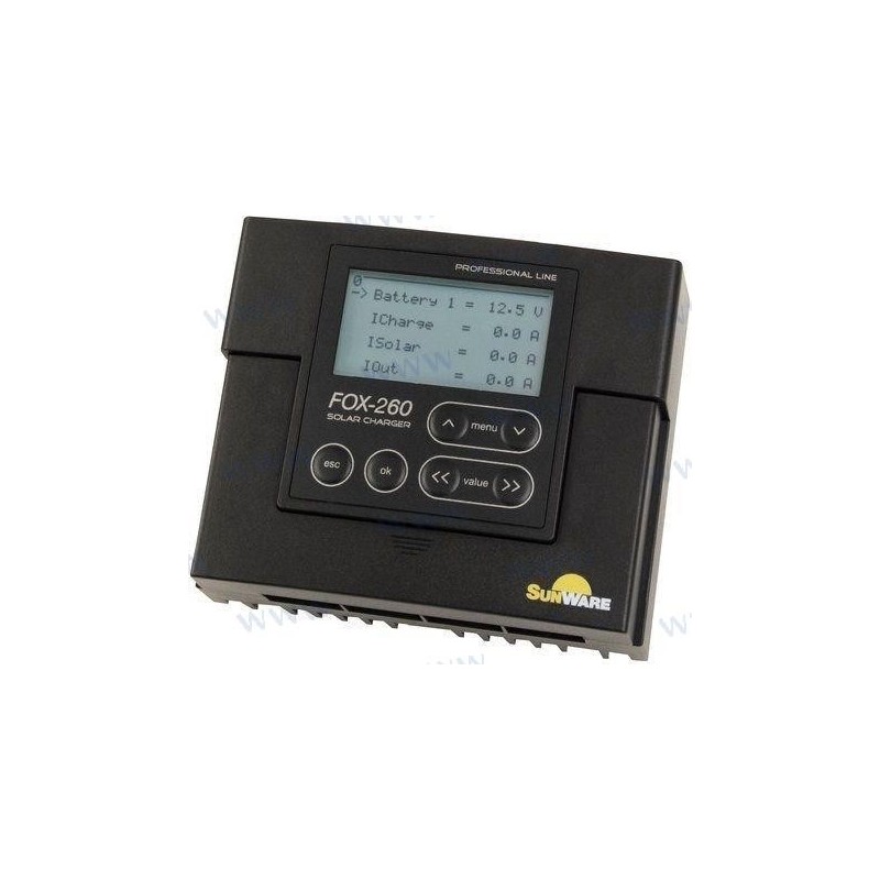 CONTROLADOR DE CARGA  FOX260 20A LCD 12