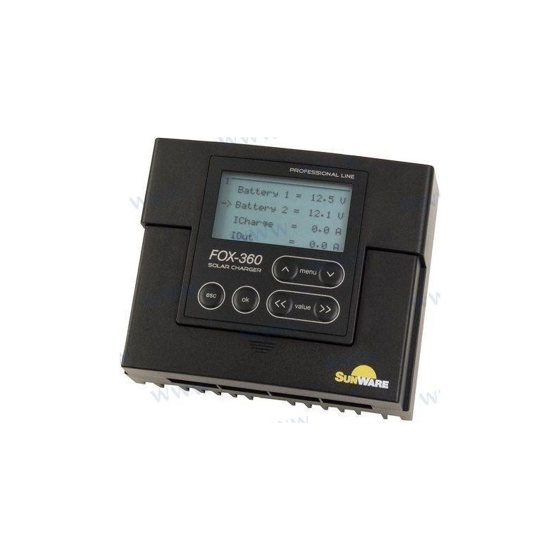 CONTROLADOR DE CARGA FOX-360 20A LCD 12