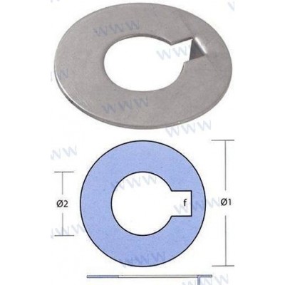 ARANDELA INOX RADICE EJE 45