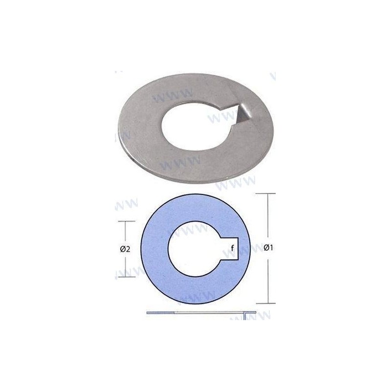 ARANDELA INOX RADICE EJE 45