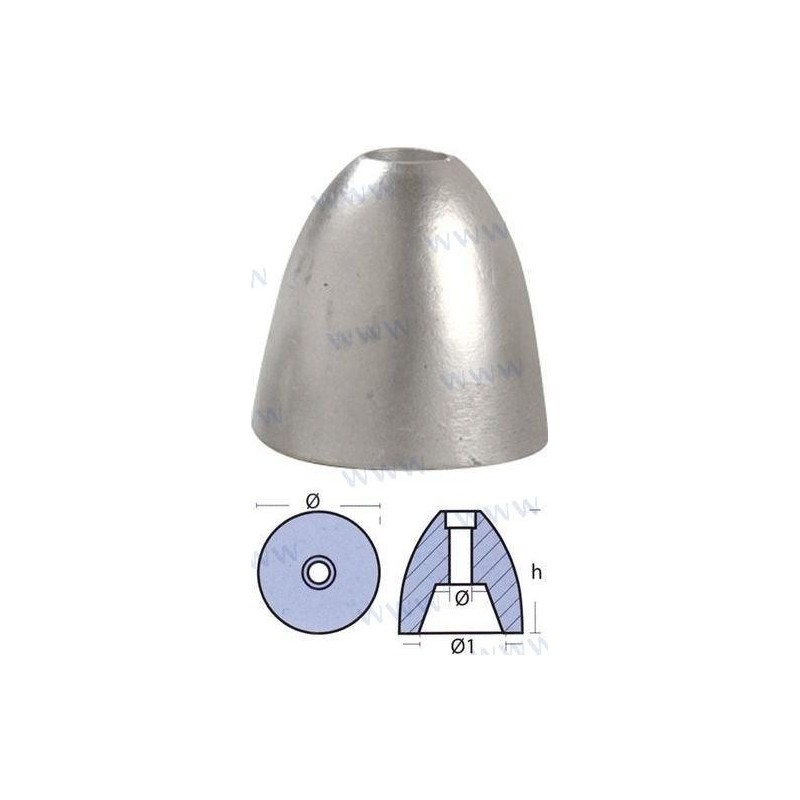 ANODO RIVA EJE 35-50MM.