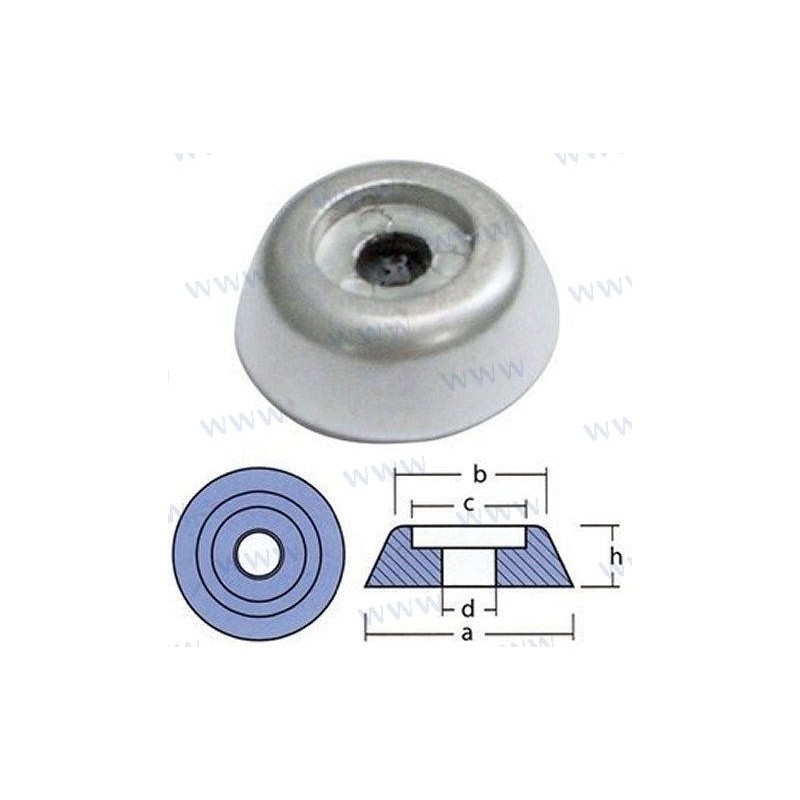 ANODO LEWMAR SERIE 250300 - 589550