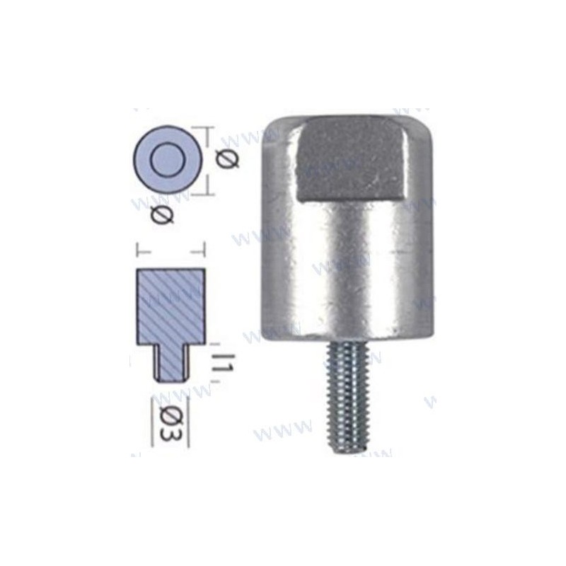 ANODO YANMAR BARRA MOTOR