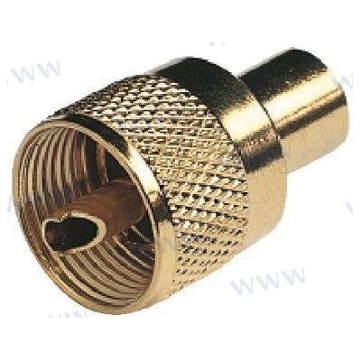 CONECTOR PL259 MACHO GOLD PARA RG58