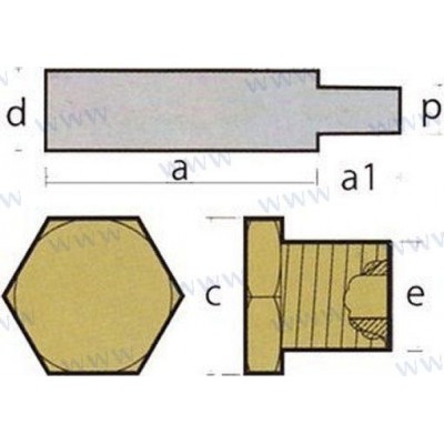 ANODO CATERPILLAR CTAPON