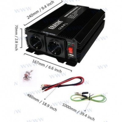 CONVERTIDOR 12V ONDA MODIFICADA 1000W