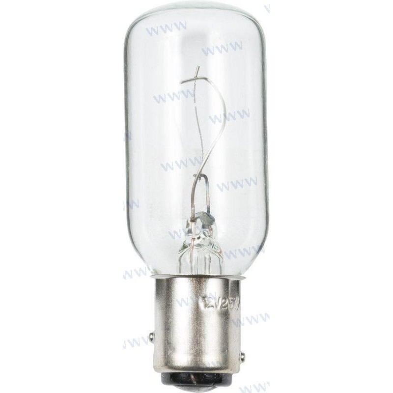 BOMBILLA 12V. 25W. CASQUILLO BAY15D