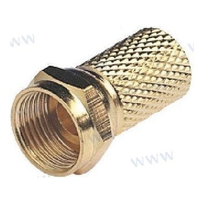 CONECTOR F MACHO GOLD PARA RG6 Y RG59