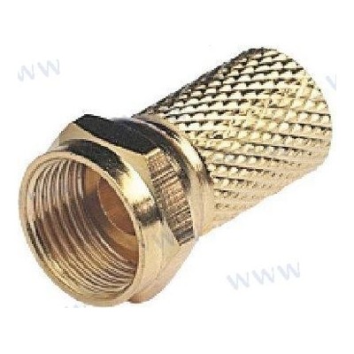 CONECTOR F MACHO GOLD PARA RG6 Y RG59