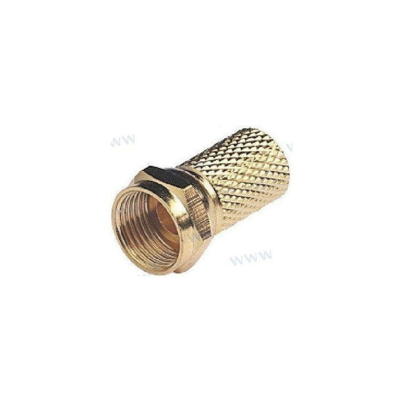 CONECTOR F MACHO GOLD PARA RG6 Y RG59