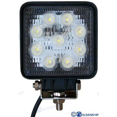 FOCO LED DE CUBIERTA 27 W NEGRO