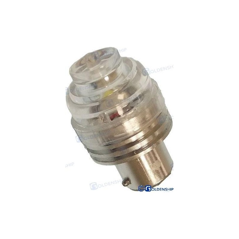 BOMBILLA LED T.H. 12-24V 1W  BA15D BLANC