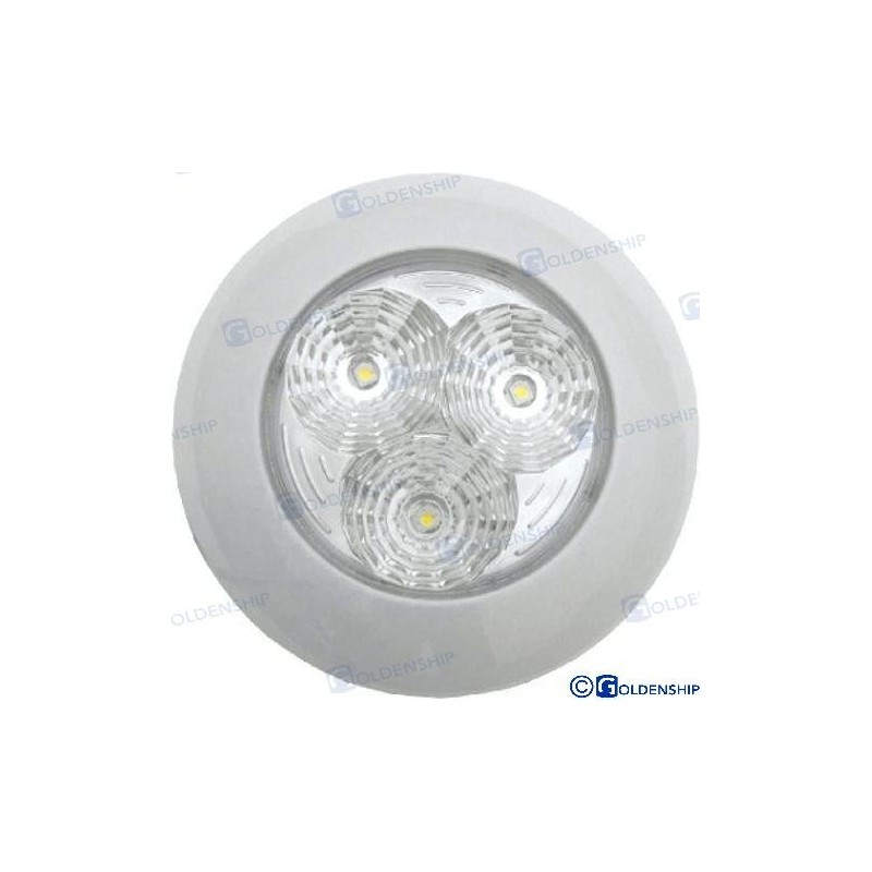 PLAFON INTERIOR LED 3W 12V-28V BLANCO