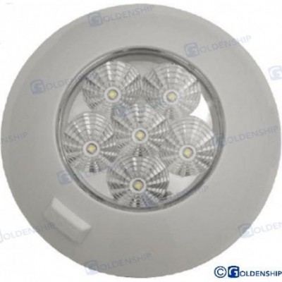 PLAFON INTERIOR LED 6W 12V-28V BLANCO