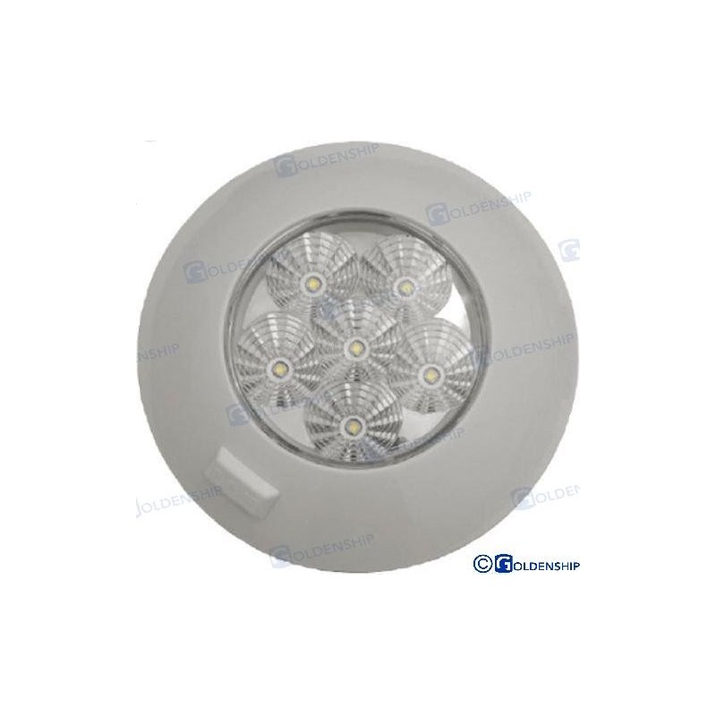 PLAFON INTERIOR LED 6W 12V-28V BLANCO