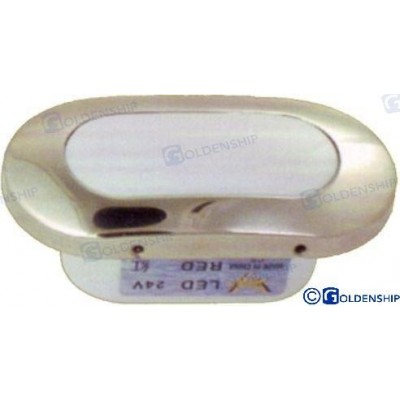 LUZ INTEXT OVALADA PLATA LED BLANCO