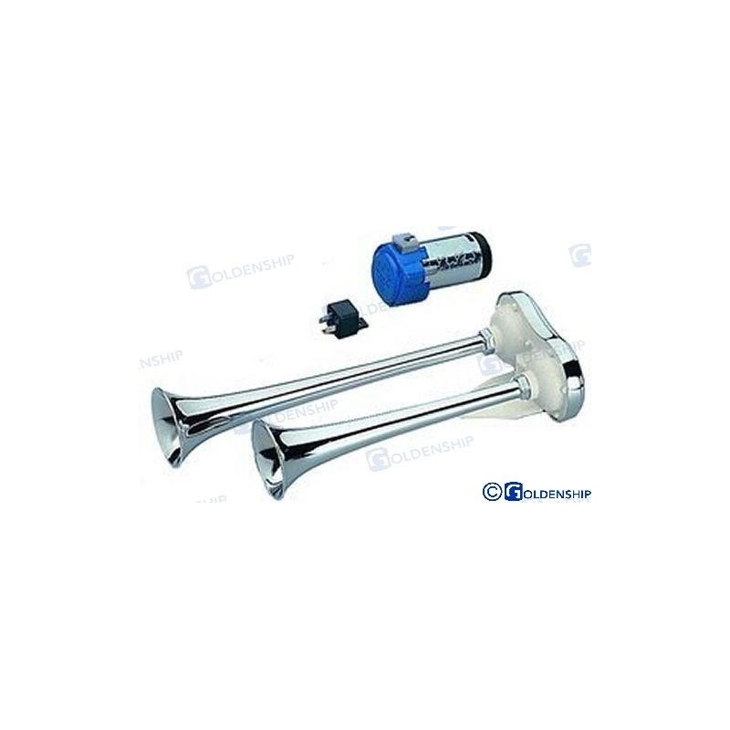 BOCINA DOBLE ABS CCOMP. 24V.