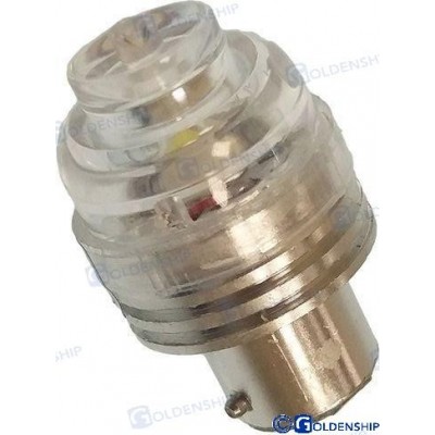 BOMBILLA LED T.H. 12-24V 1W  BA15D BLANC