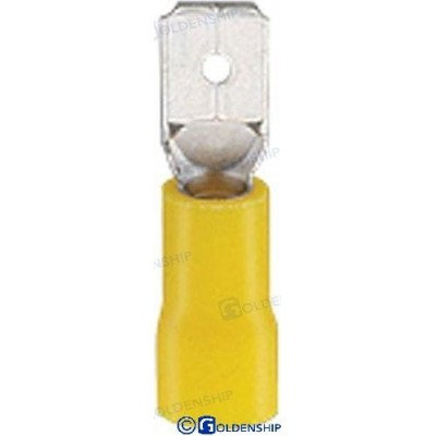 TERMINAL FASTON MACHO AMARILLO  PACK 25