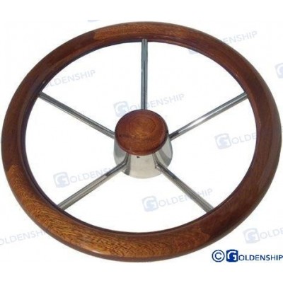 VOLANTE INOX-MADERA 350