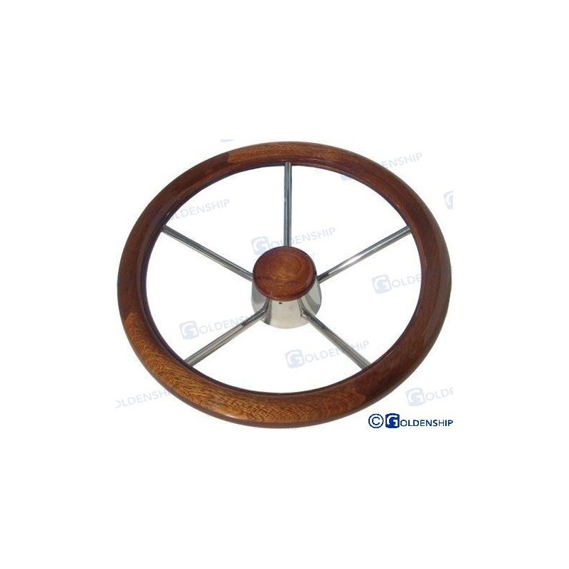 VOLANTE INOX-MADERA 350