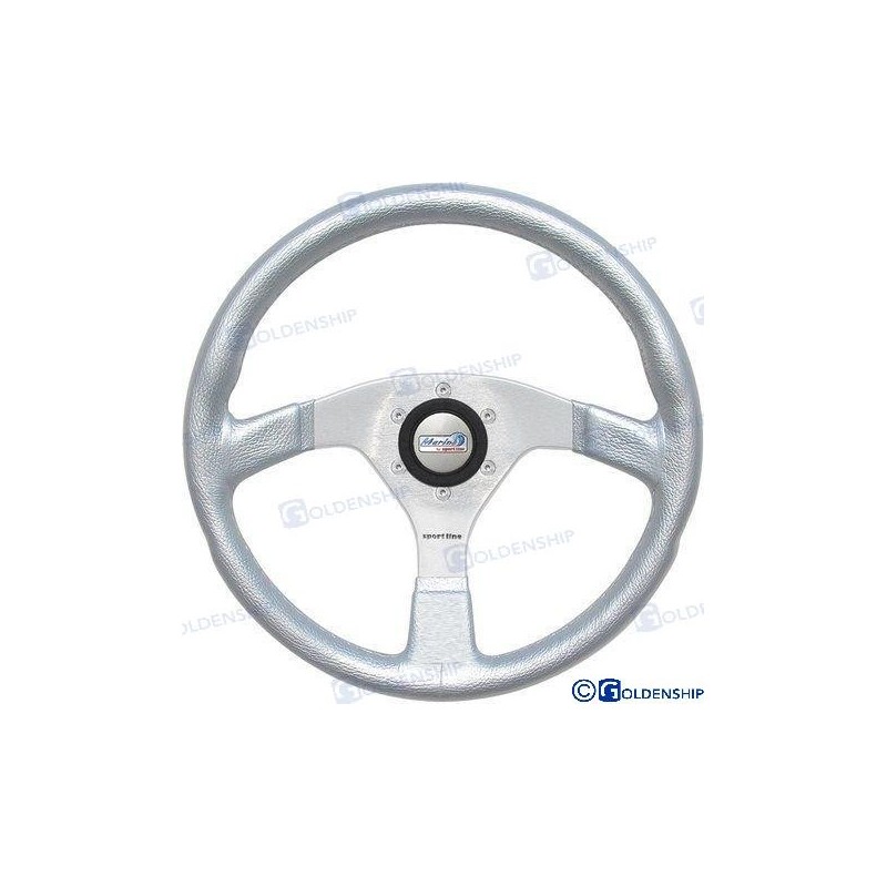 VOLANTE MARINA 350MM PLATA