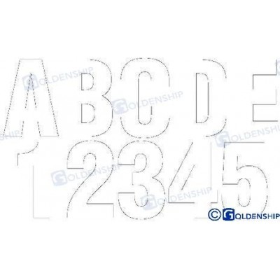 KIT NUMEROS Y LETRAS  BLANCO - NEW