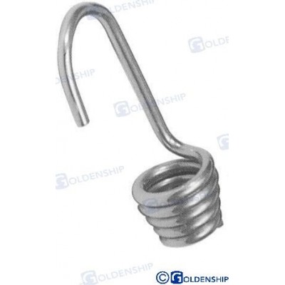 GANCHO INOX  10 MM PACK 2