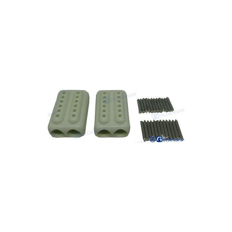 PAR MORDAZAS CABOS EZ-SPLICE BLANCO 14