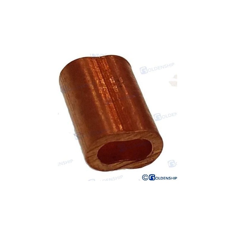 CASQUILLO BRONCE PCABLE 4 MM PACK 50