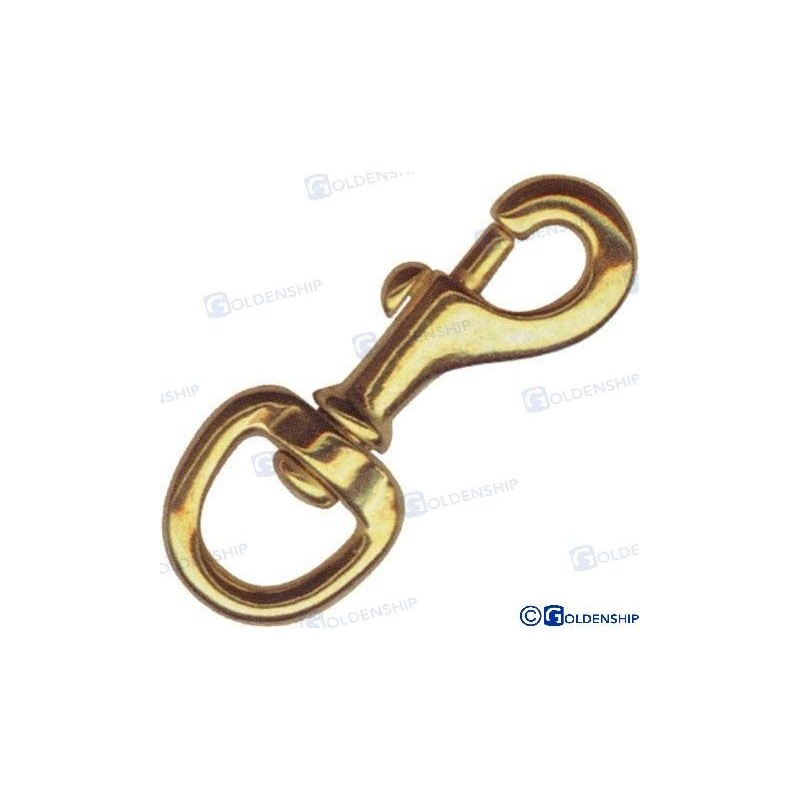 MOSQUETON BRONCE GIRAT. 65MM.