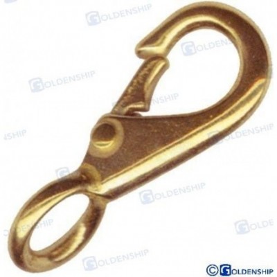 MOSQUETON BRONCE FIJO  73MM.
