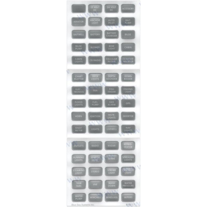 ETIQUETAS PANEL FONDO GRIS